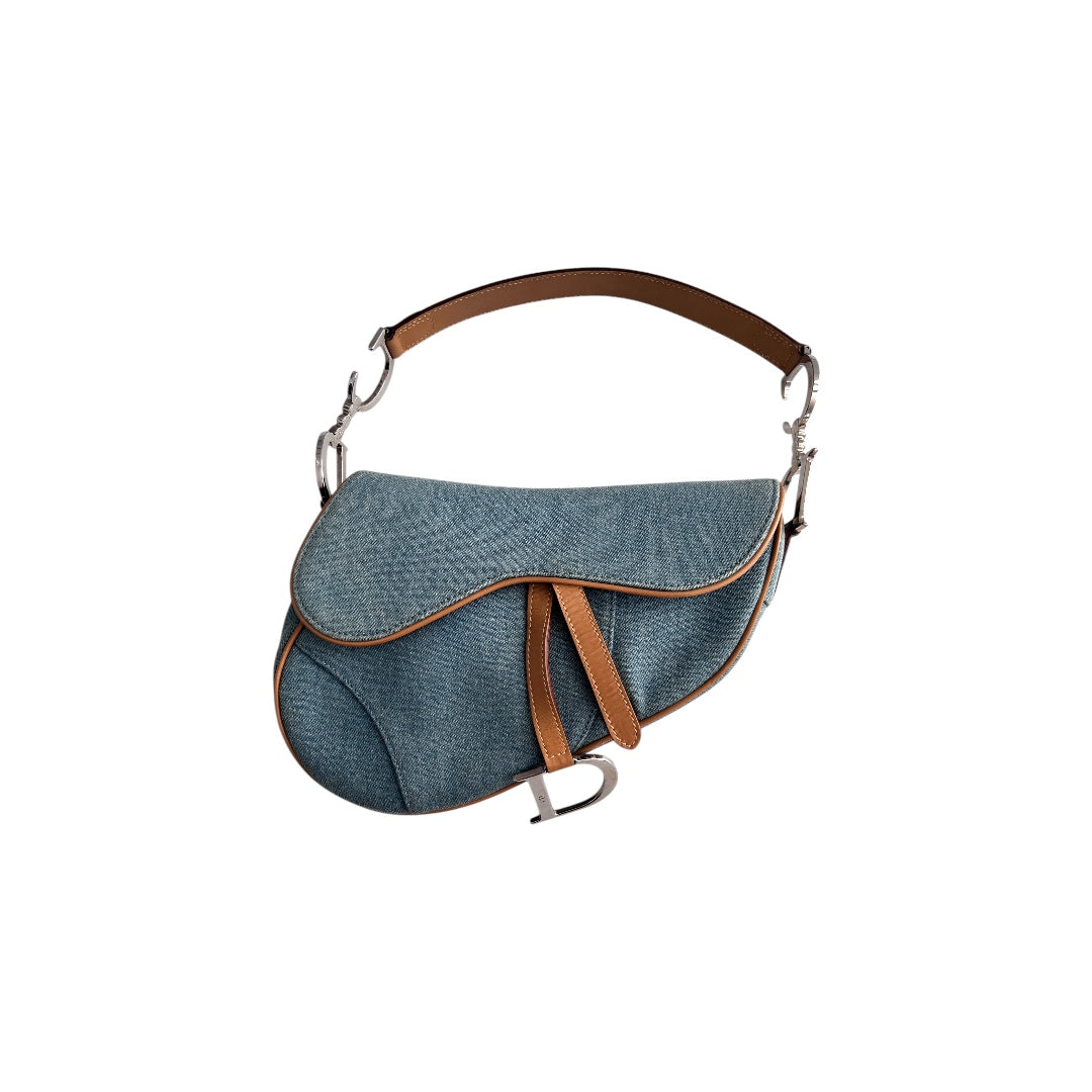 Dior denim saddle