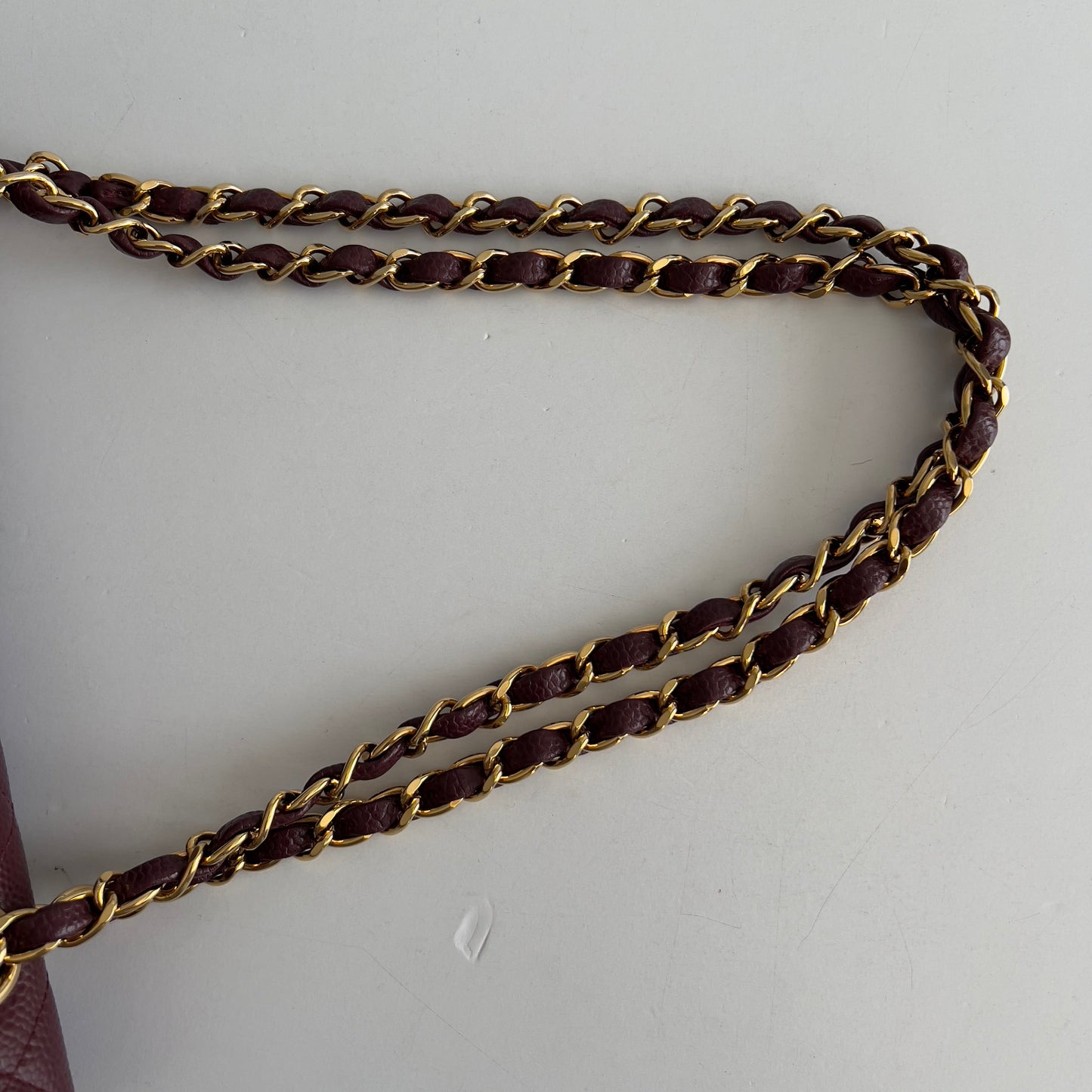 Vintage Chanel Burgundy Caviar Medium Double Flap Bag