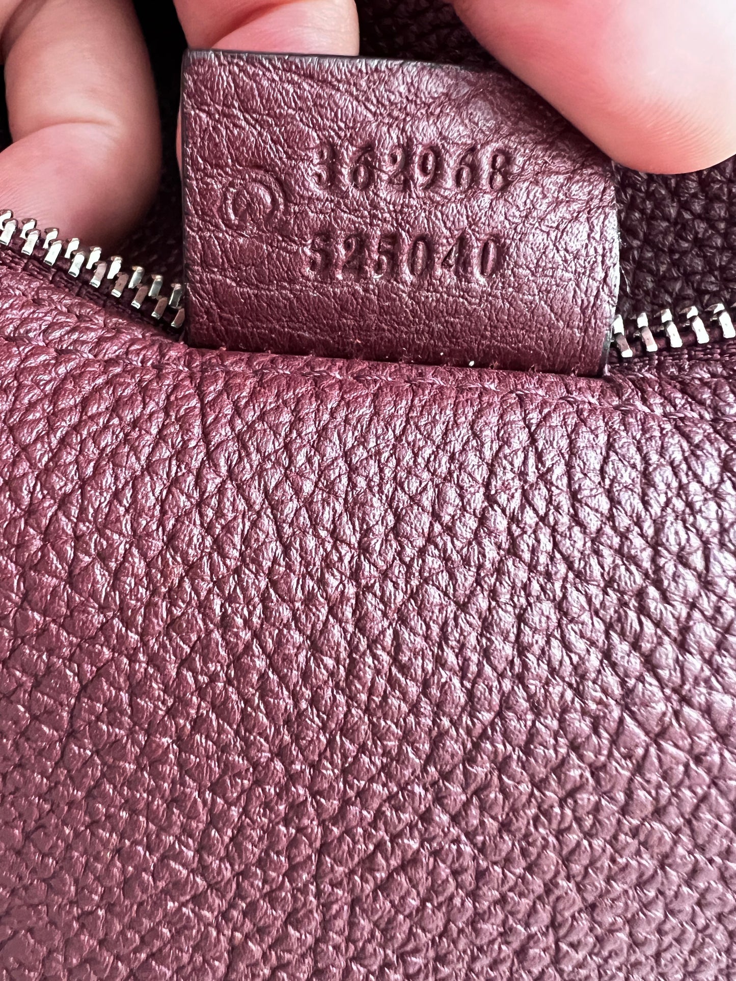 Gucci Burgundy Grain leather Jackie Hobo bag
