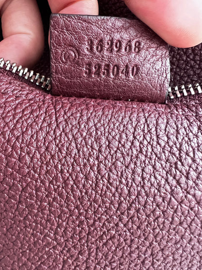 Gucci Burgundy Grain leather Jackie Hobo bag