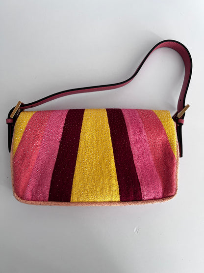 Fendi Sunset beaded baguette