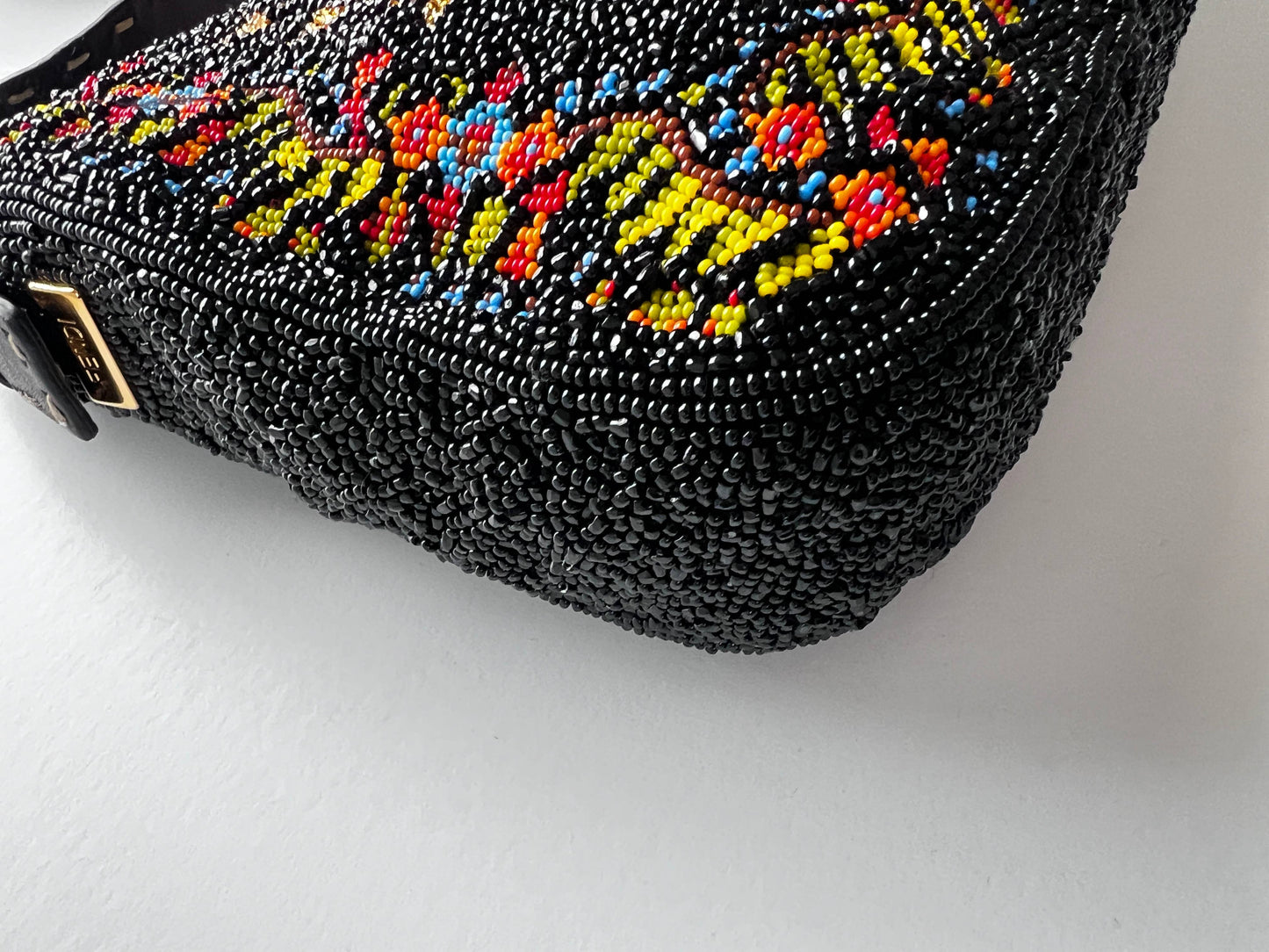 Fendi Baguette Cross stitch beaded shoulder bag