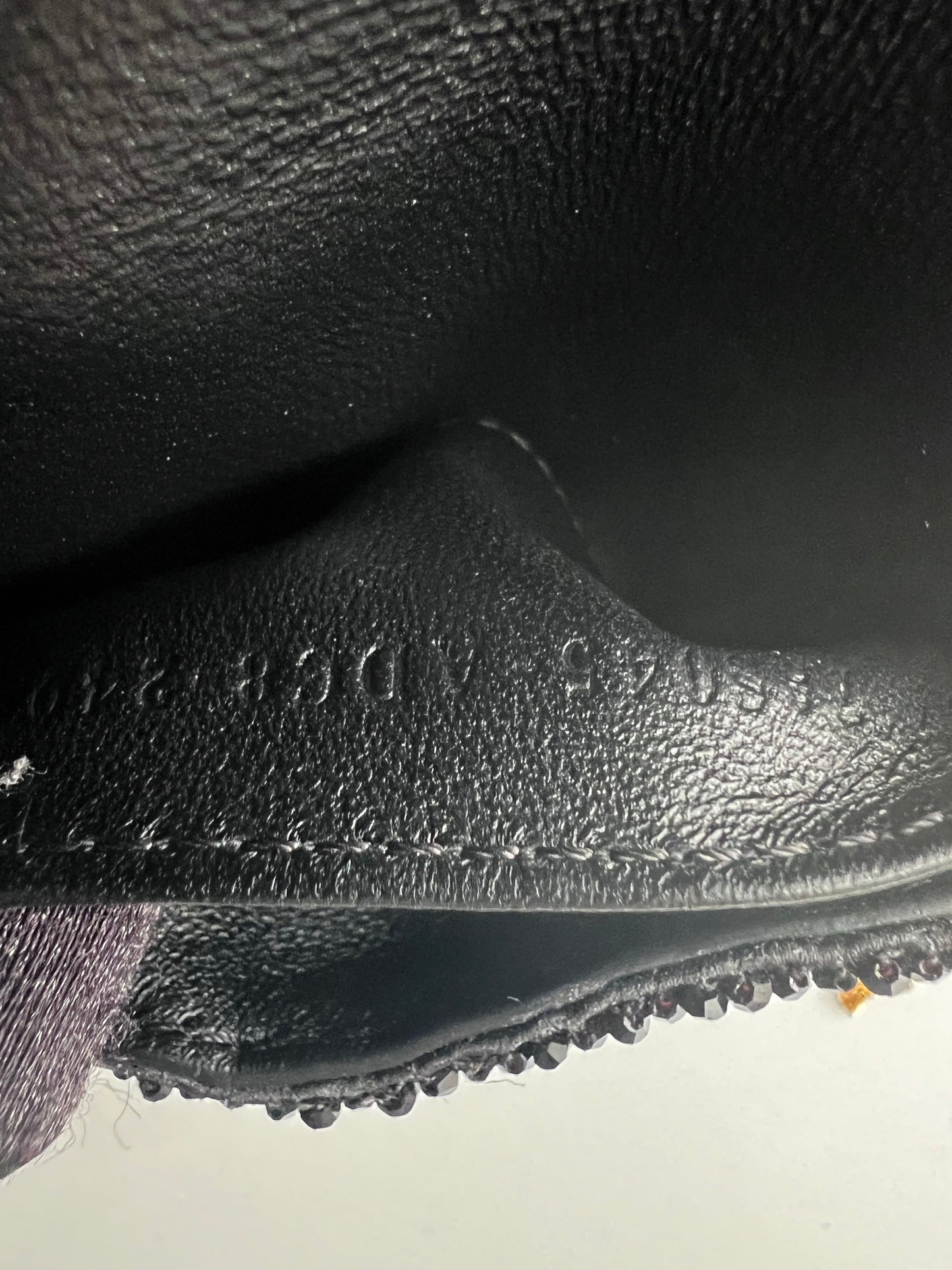 Fendi black beaded nano
