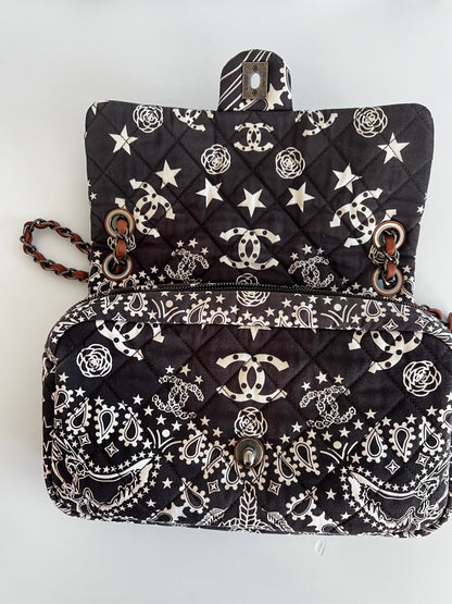 Chanel Paris-Dallas Bandana Flap Bag Quilted Canvas Medium