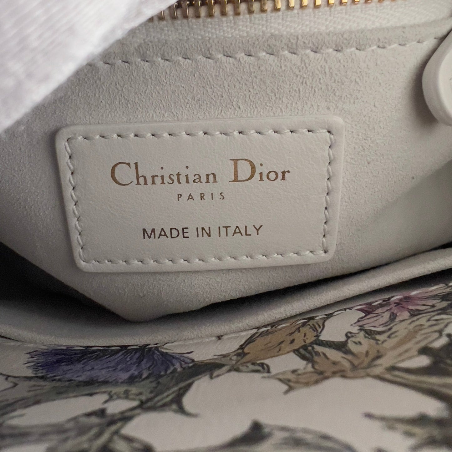 Dior 2024 Floral Embroidered and Beaded Mini Ladydior Bag