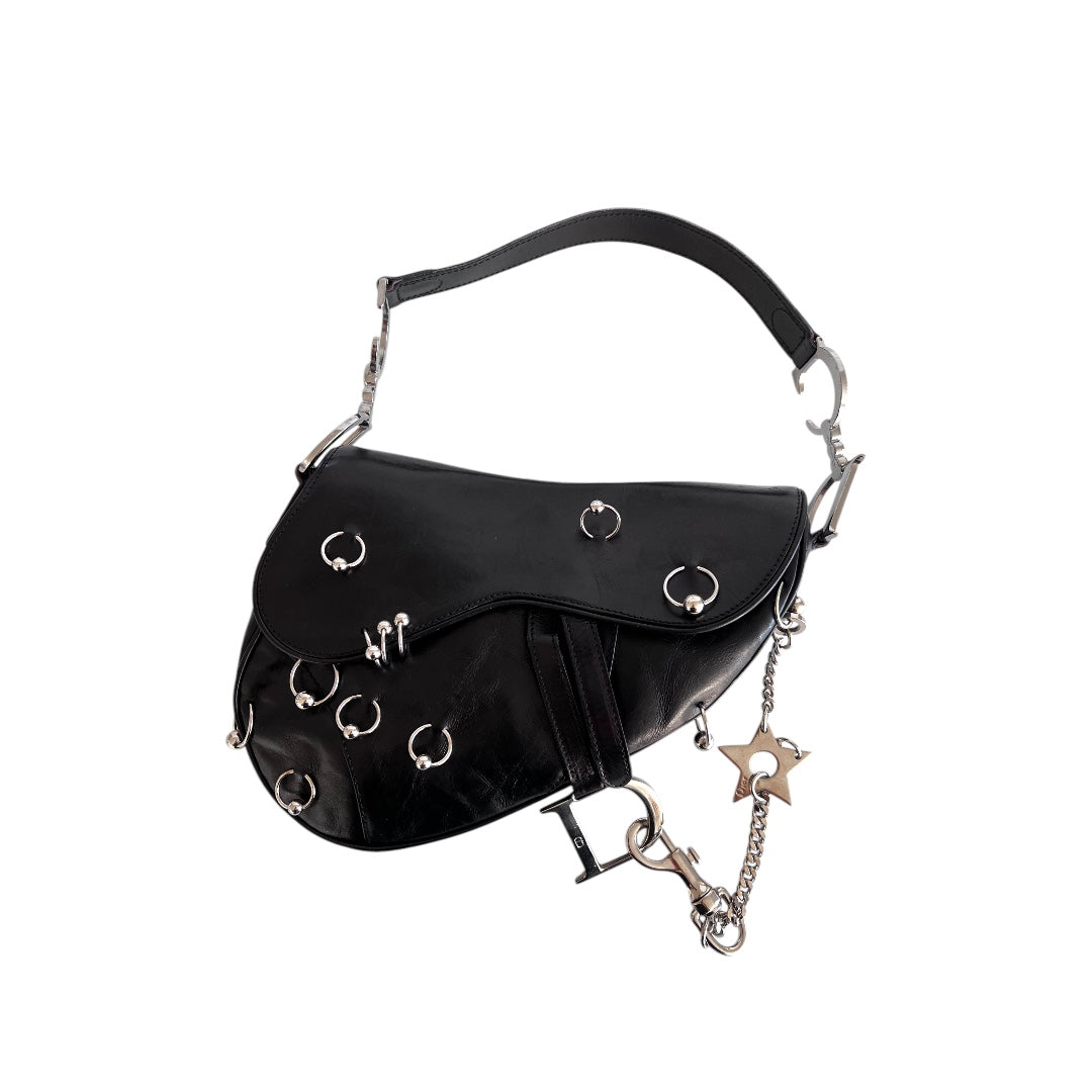 Vintage Dior Black hardcore saddle bag