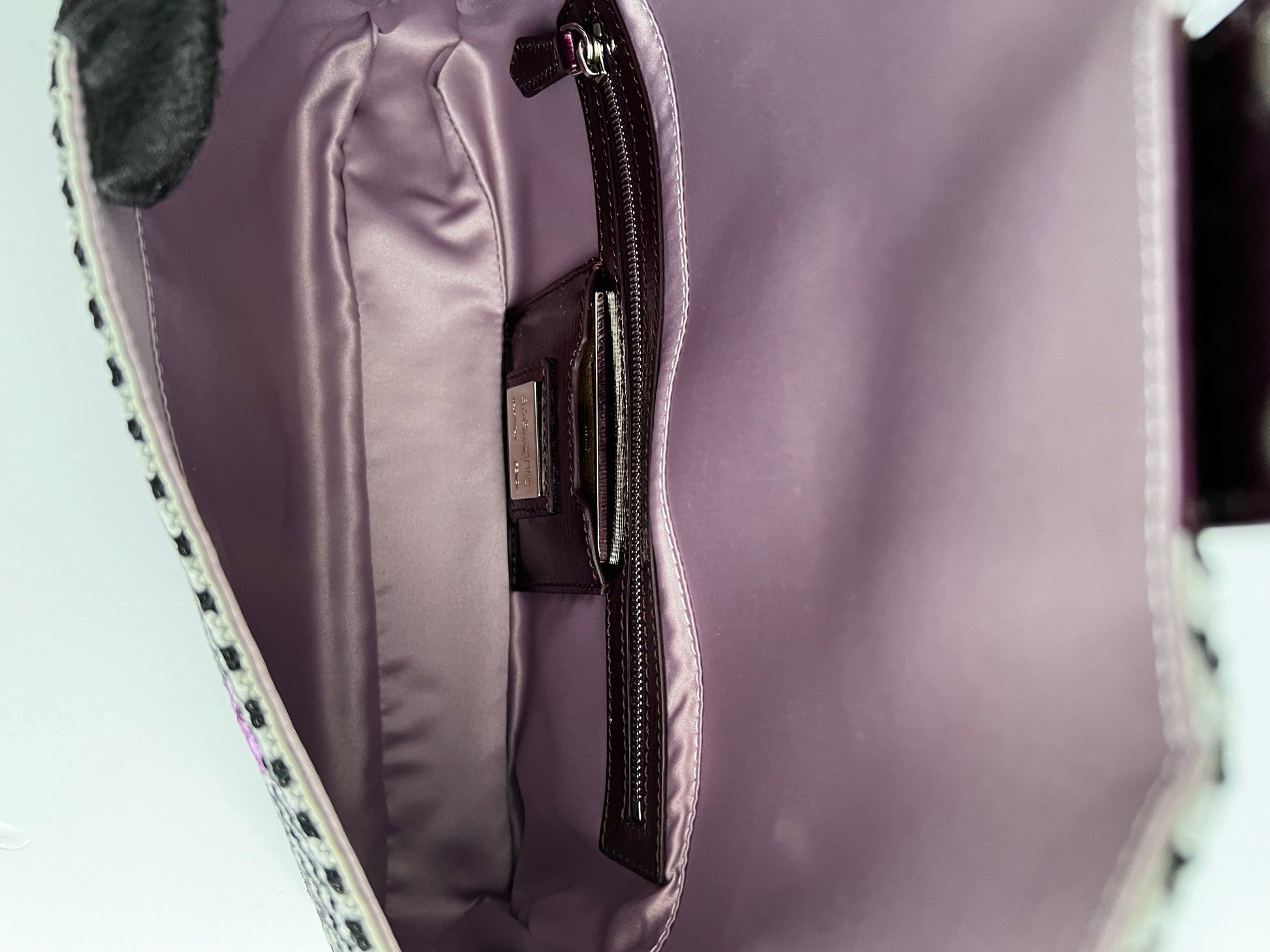 Fendi colorful sequin tweed baguette