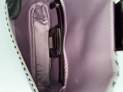 Fendi colorful sequin tweed baguette