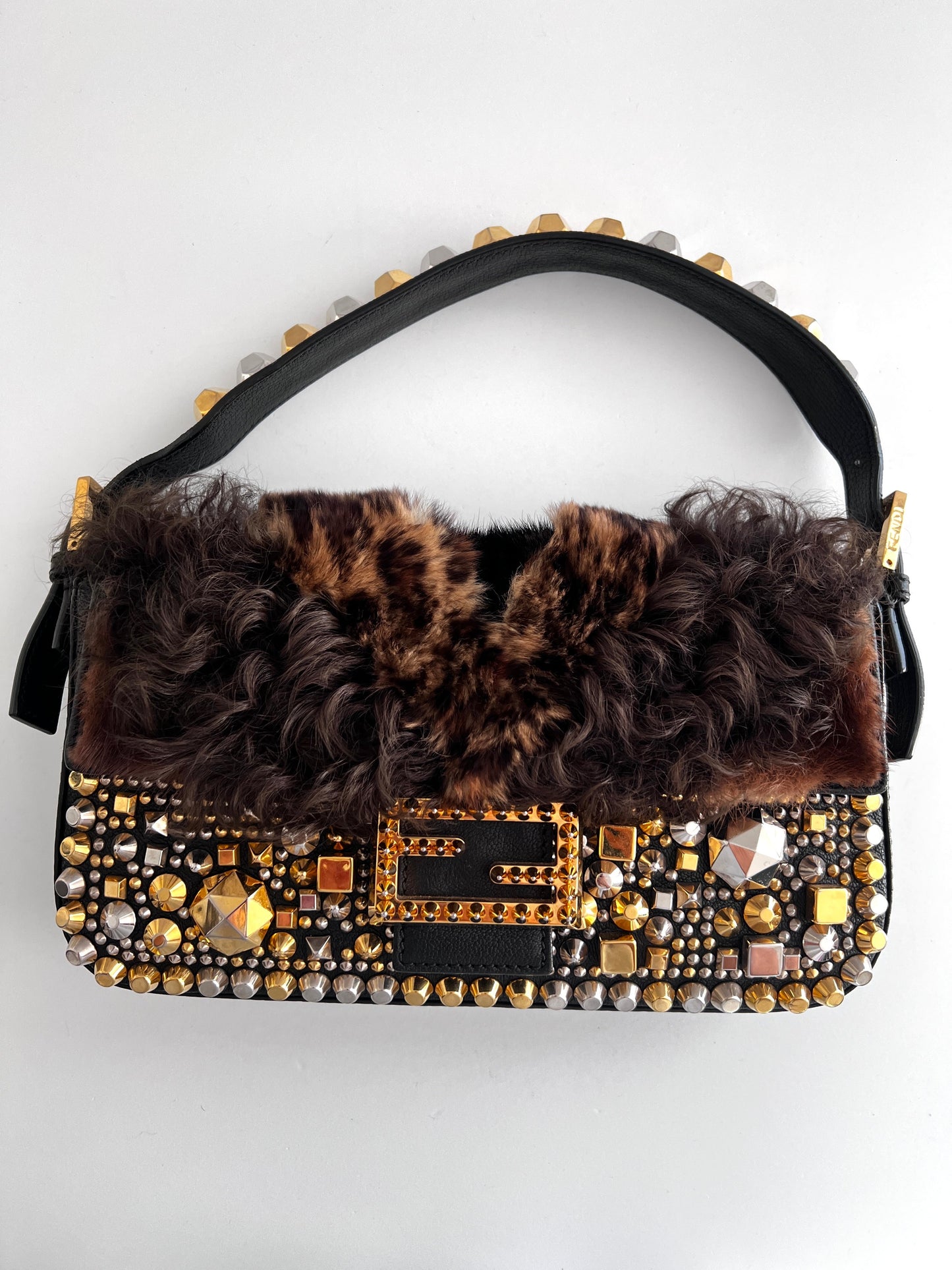 Fendi Byzantine Mink Fur Baguette