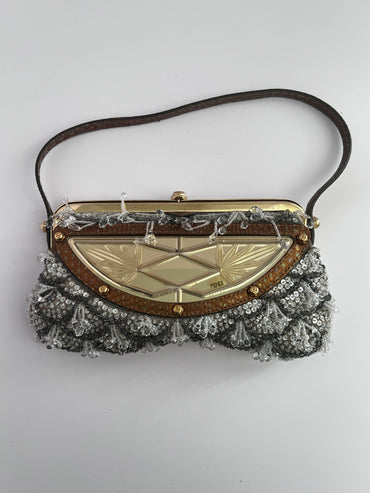 Rare Fendi beaded clutch