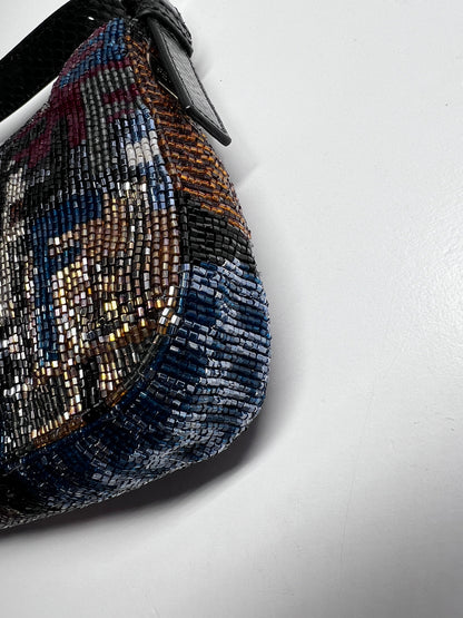 Fendi colorful FF beaded baguette