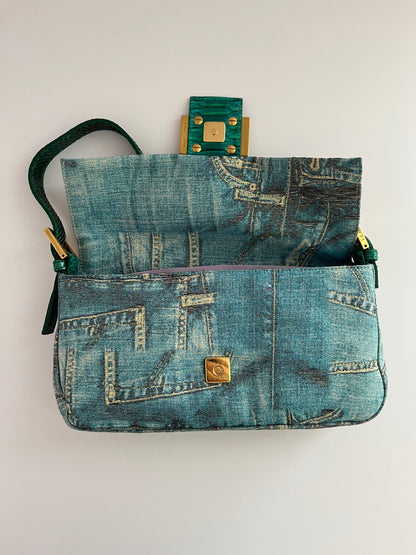 Fendi Jeans print Baguette