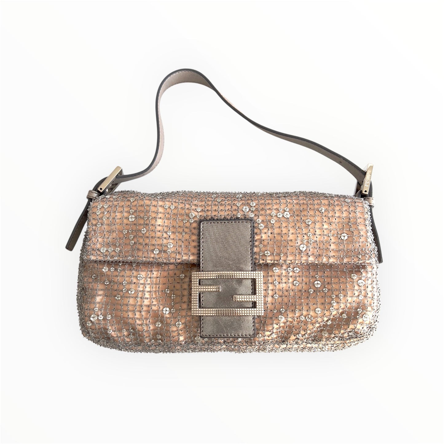 Vintage Fendi Beaded Mesh Baguette