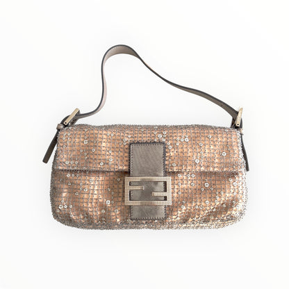 Vintage Fendi Beaded Mesh Baguette