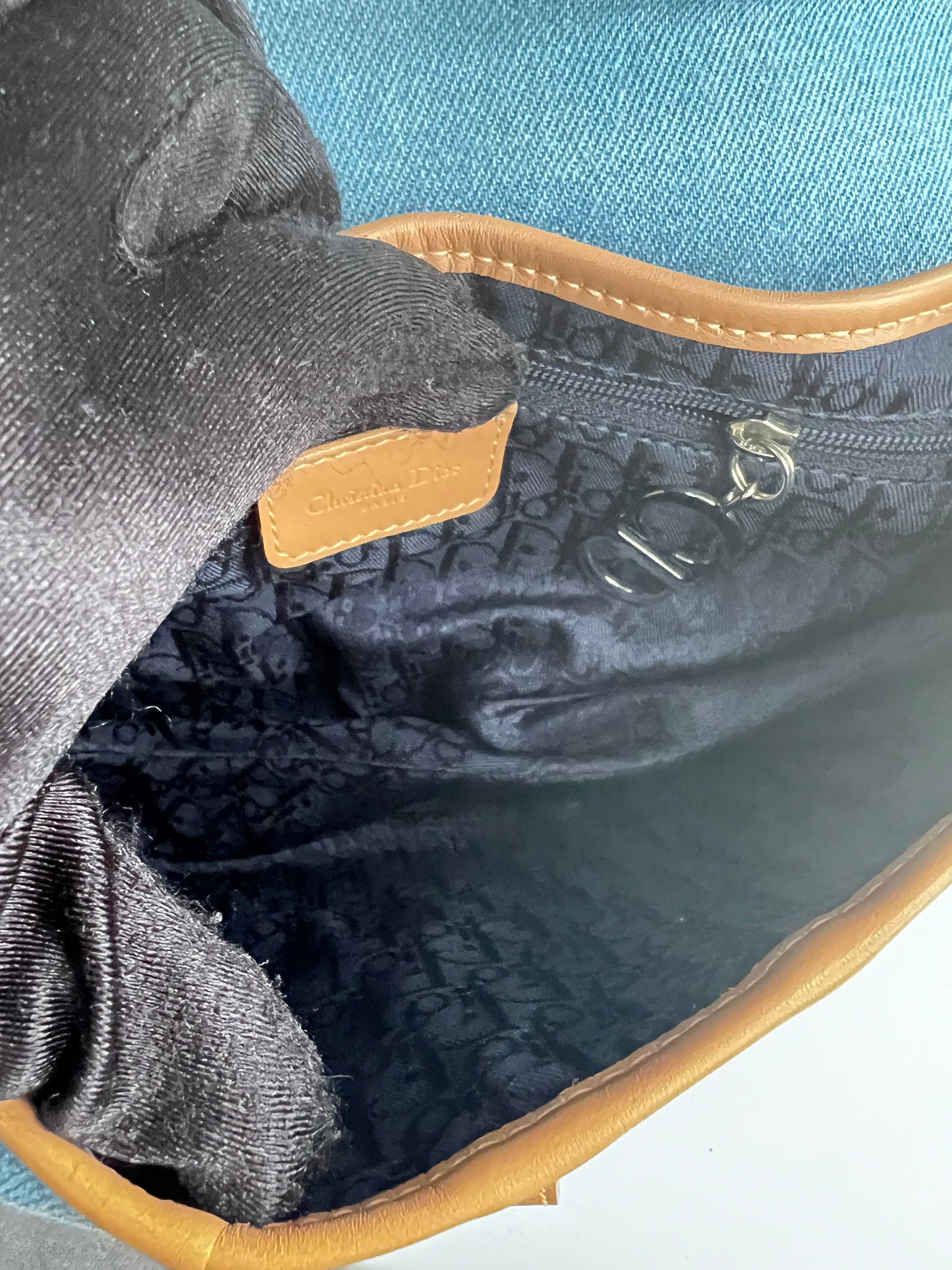 Dior denim saddle