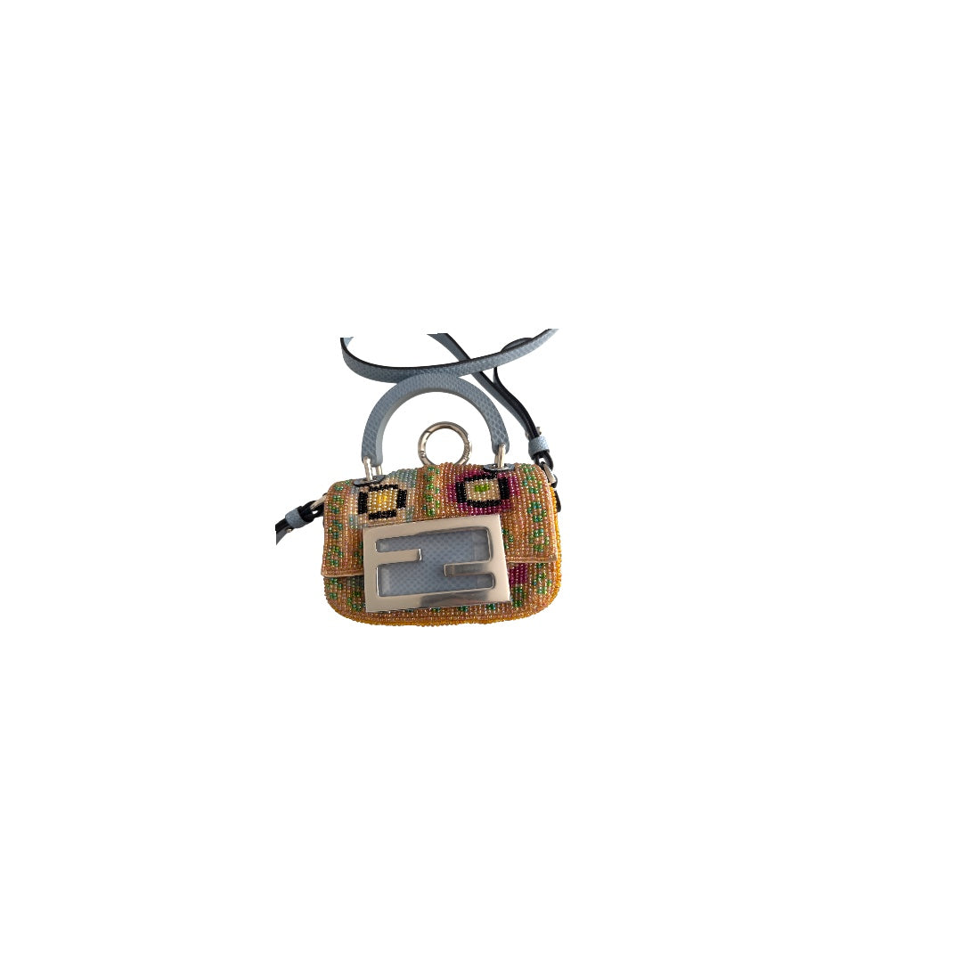 Fendi mini handle beaded bag
