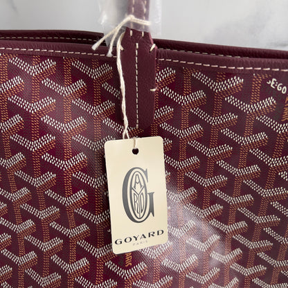 NWT！Goyard Burgundy Saint Louis GM Tote