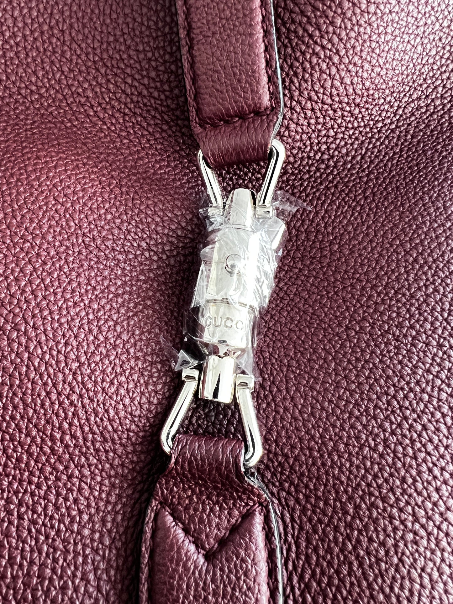Gucci Burgundy Grain leather Jackie Hobo bag