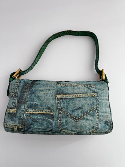 Fendi Limited Edition Denim Baguette