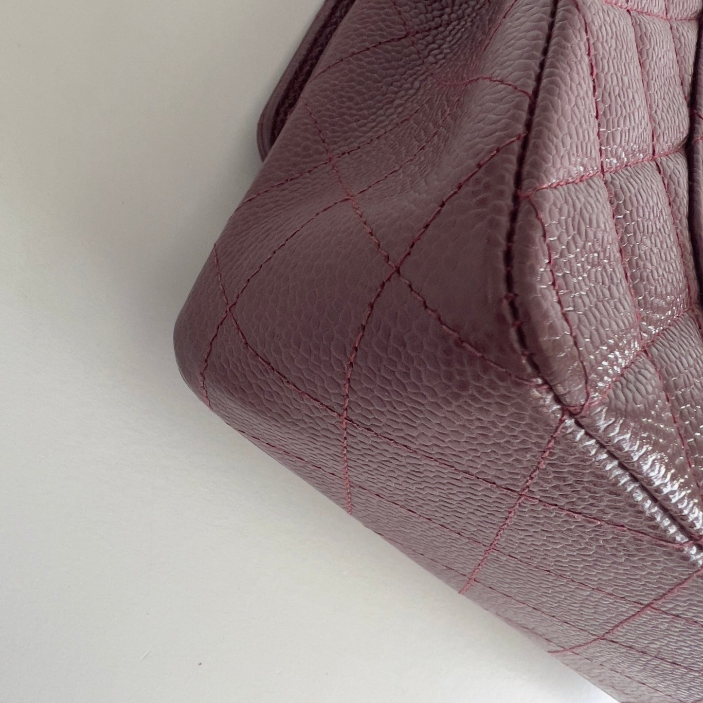 Vintage Chanel Burgundy Caviar Medium Double Flap Bag