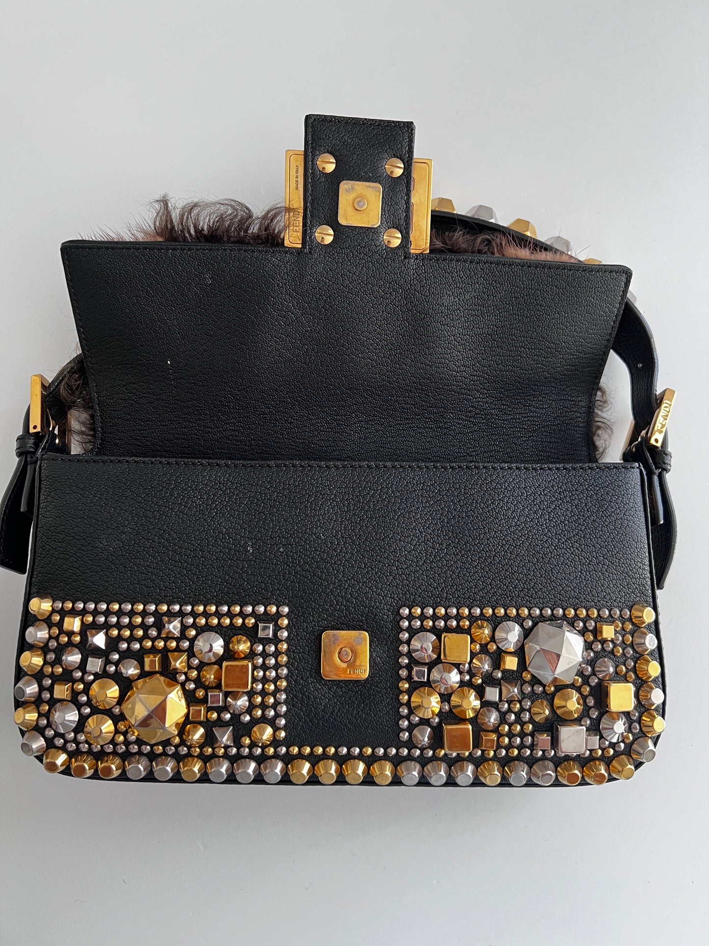 Fendi Byzantine Mink Fur Baguette