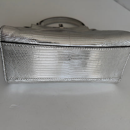 Fendi Silver Lizard Mini Peekaboo