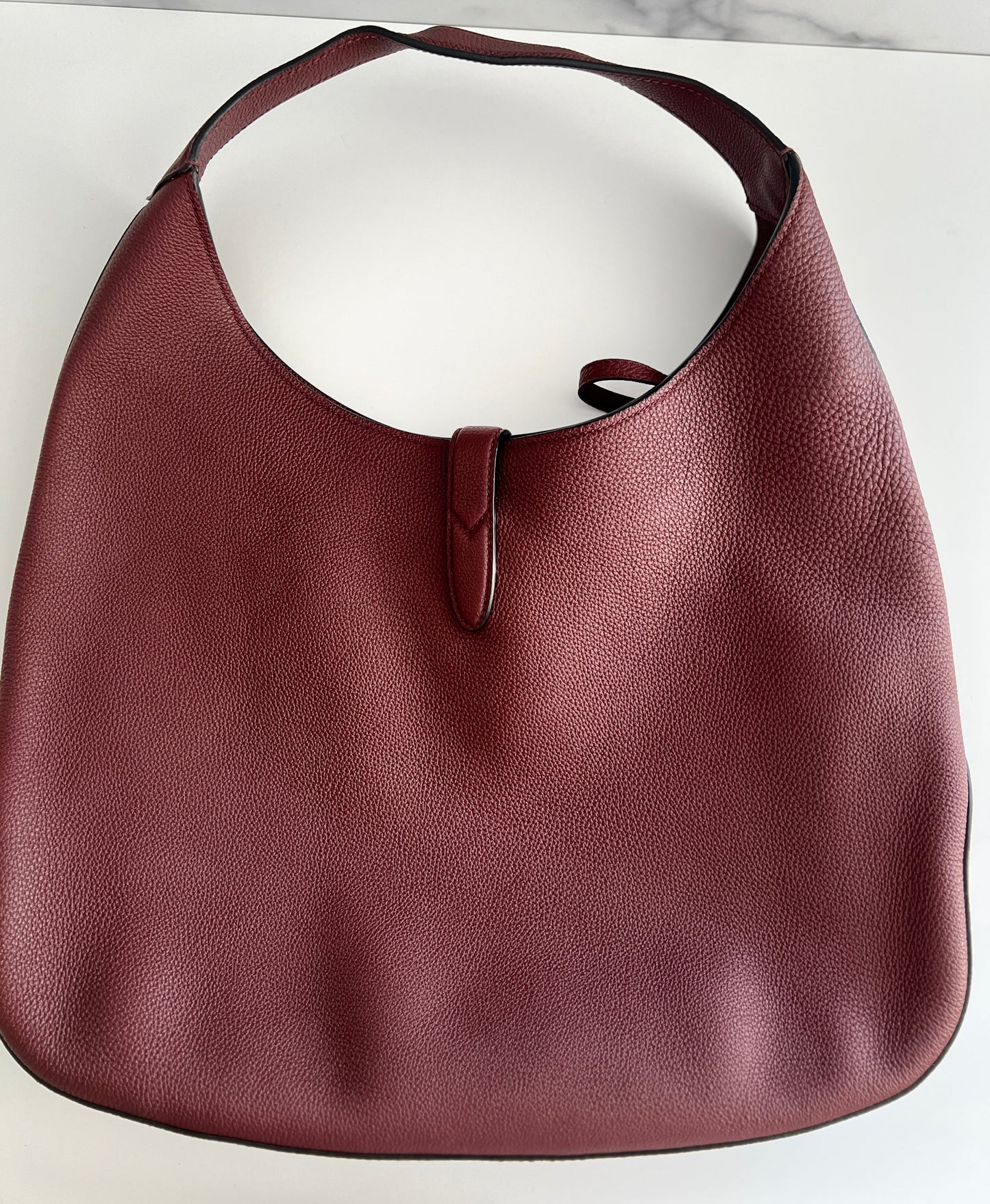 Gucci Burgundy Grain leather Jackie Hobo bag