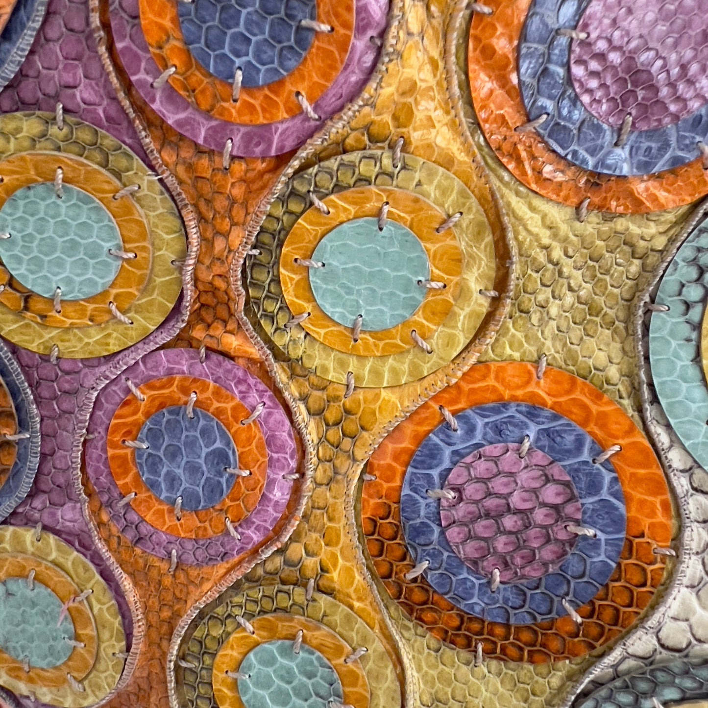 Fendi Pyhon Skin Bubble XXL Baguette