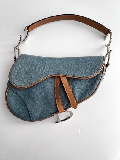 Dior denim saddle