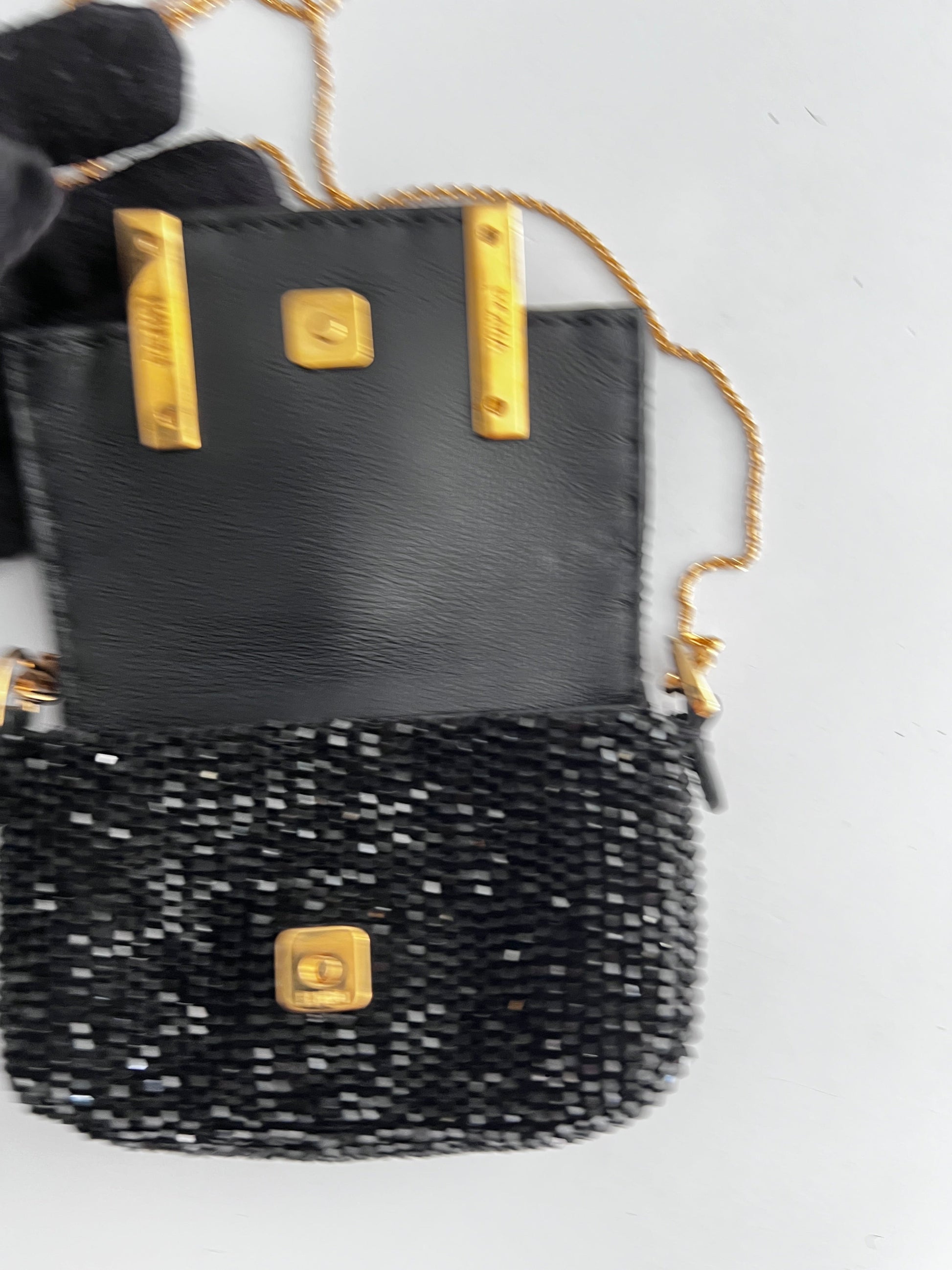 Fendi black beaded nano