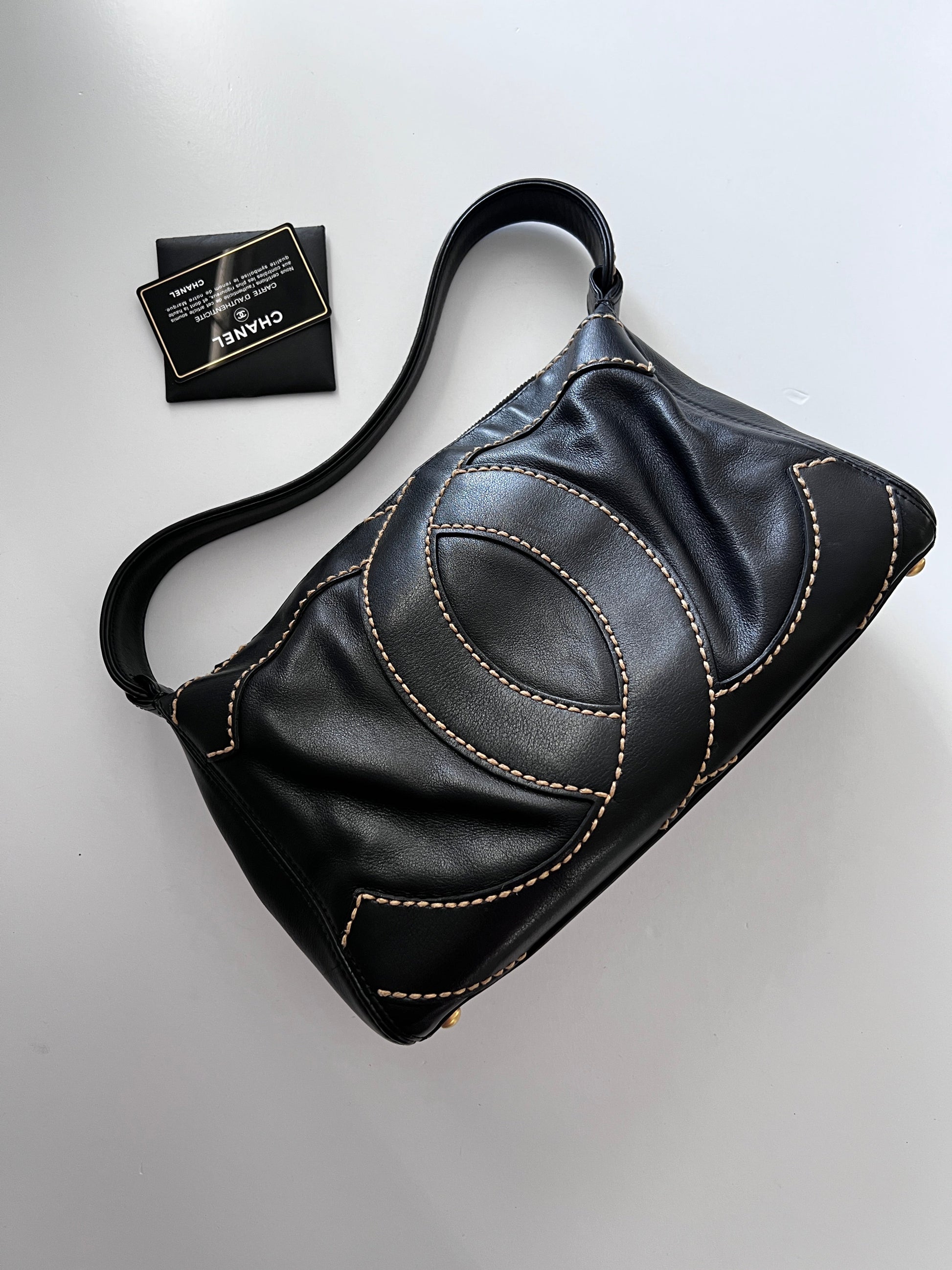 Chanel stitch Big CC shoulder bag