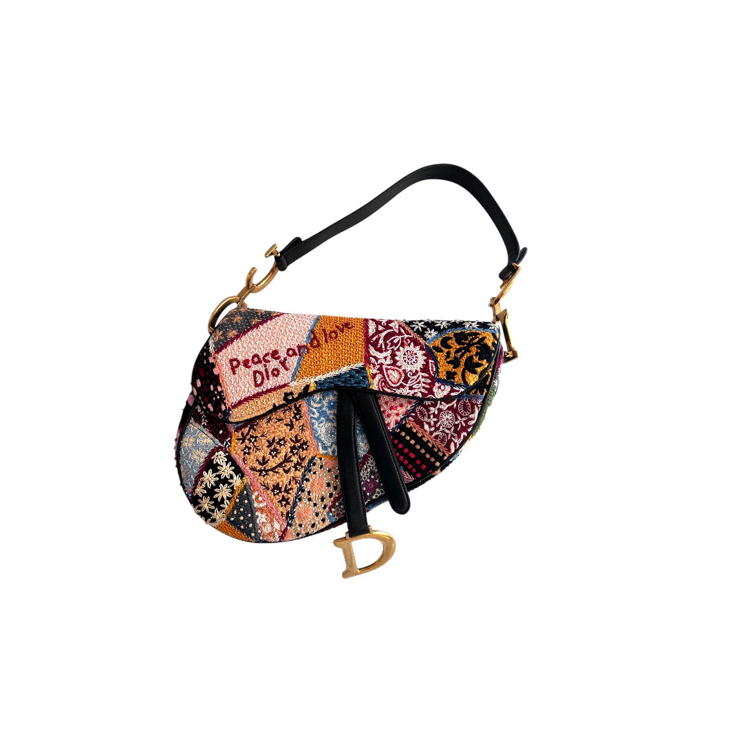 Dior Love& Peace beaded saddle bag from 2018