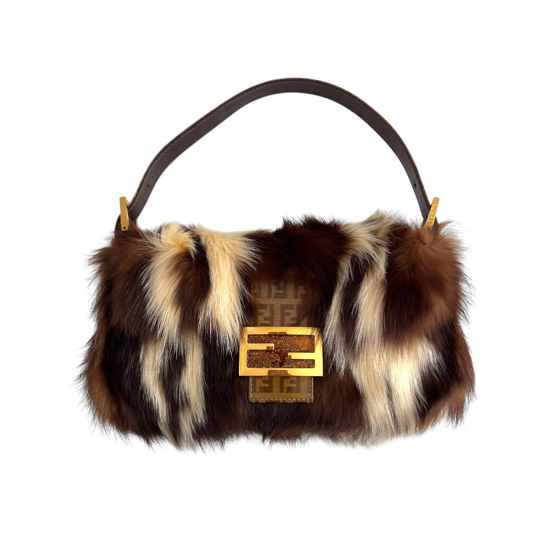 Vintage Fendi Skunk Fur Baguette