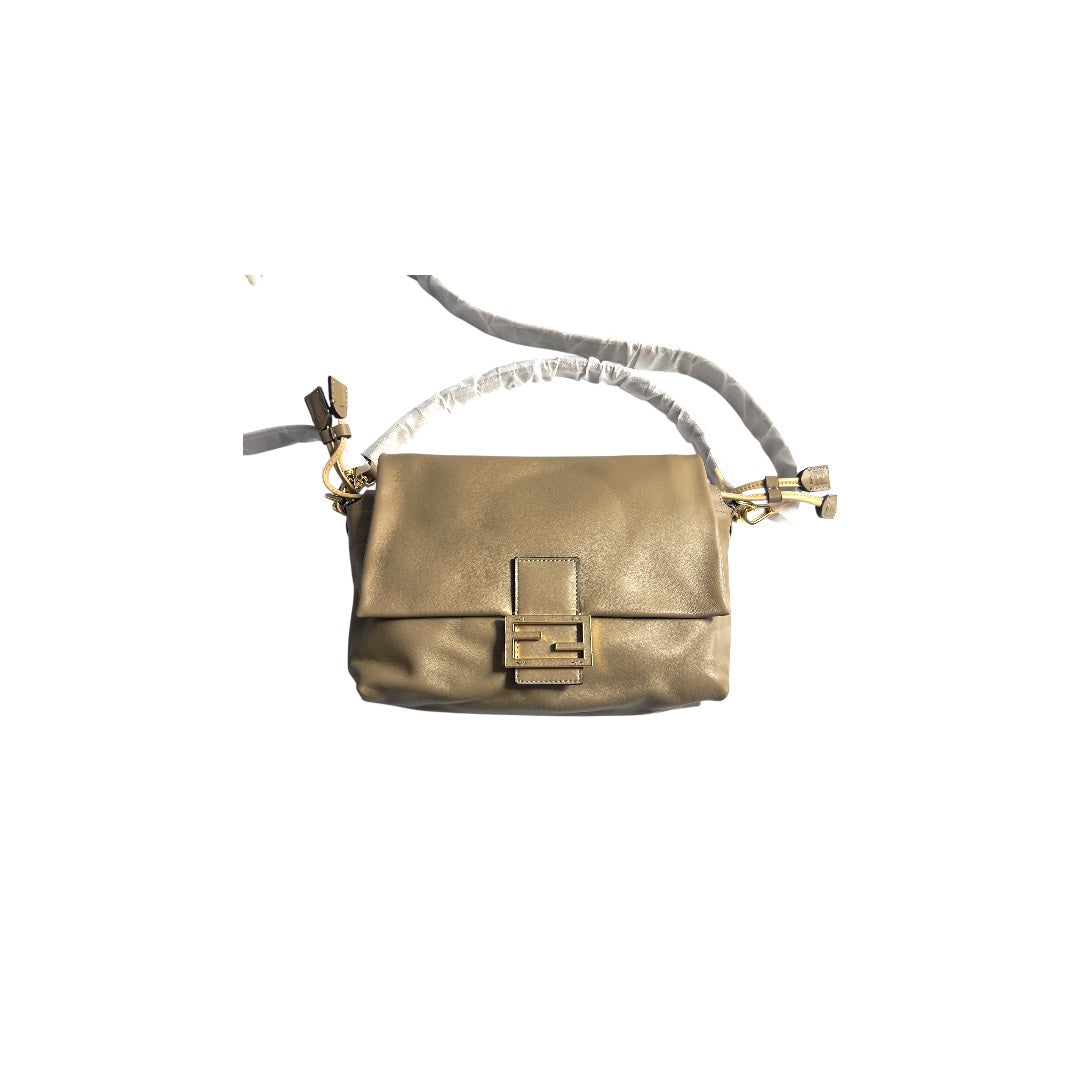 Fendi New Style Gray Medium Size Mamma Baguette