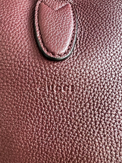 Gucci Burgundy Grain leather Jackie Hobo bag