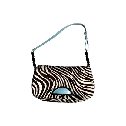 Vintage Dior zebra print pony hair Malice bag