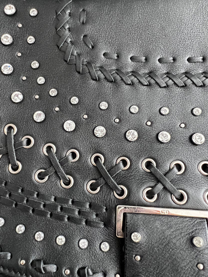 Vintage Dior love&peace limited edition leather shoulder bag