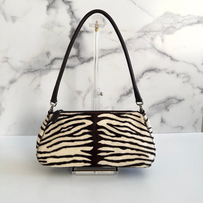 Vintage Prada Zebra Print Ponyhair Shoulder bag