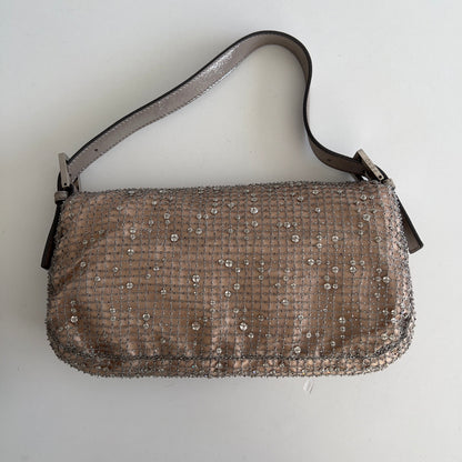 Vintage Fendi Beaded Mesh Baguette
