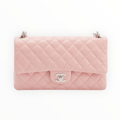 Vintage Chanel Pink Quilted Lambskin Medium Heart Chain Valentine Flap Bag