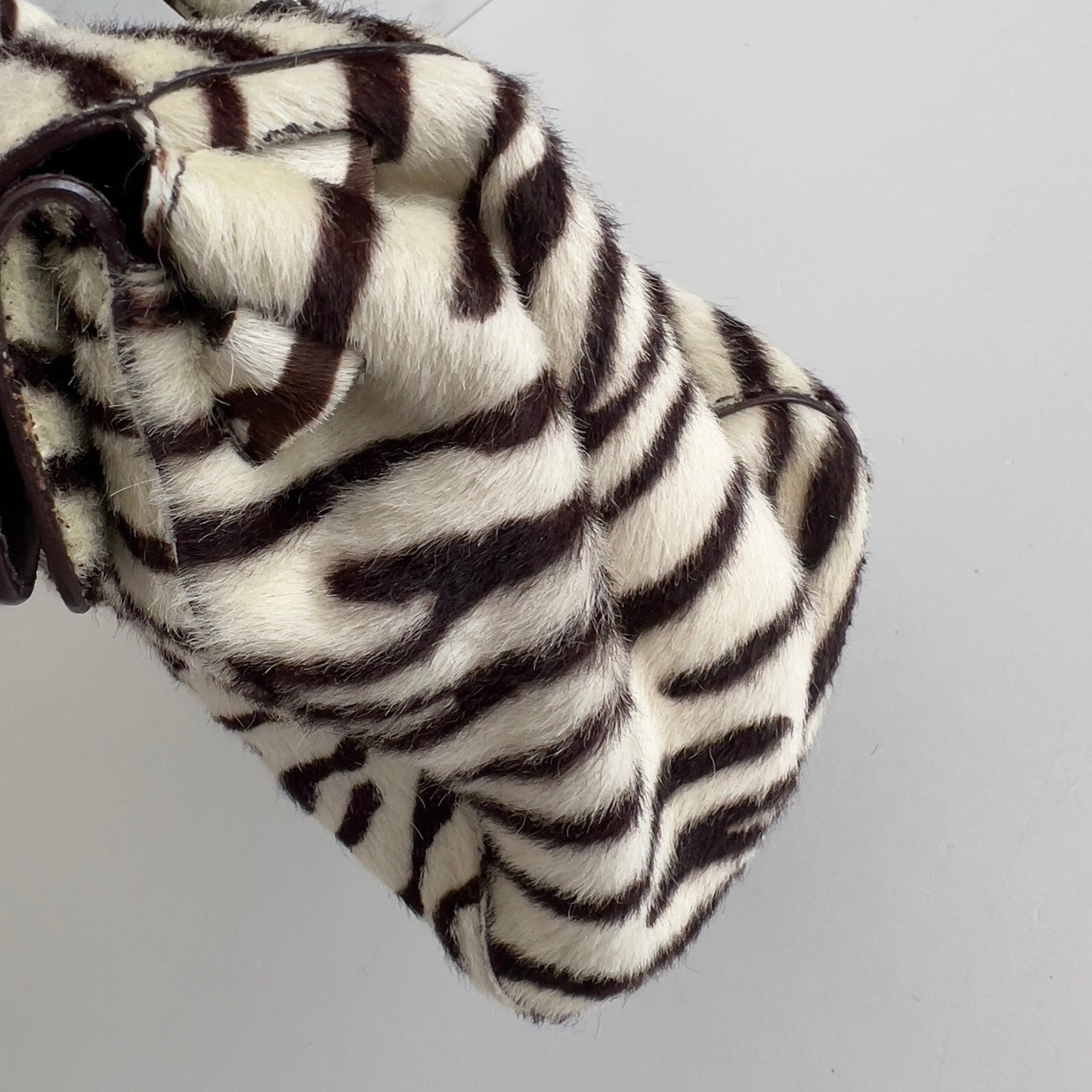 Prada Zebra Print Pony Hair Shoulder Bag