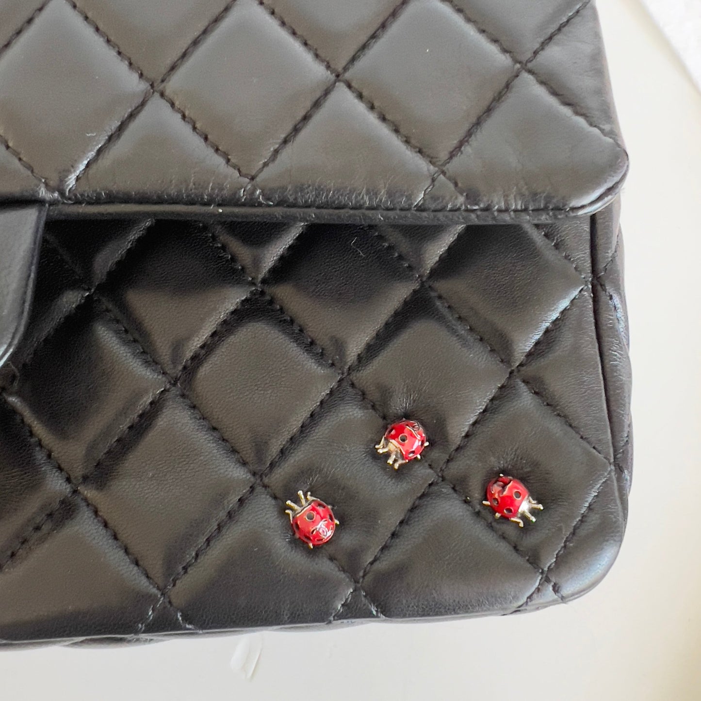 Vintage Chanel Ladybug Flap Bag