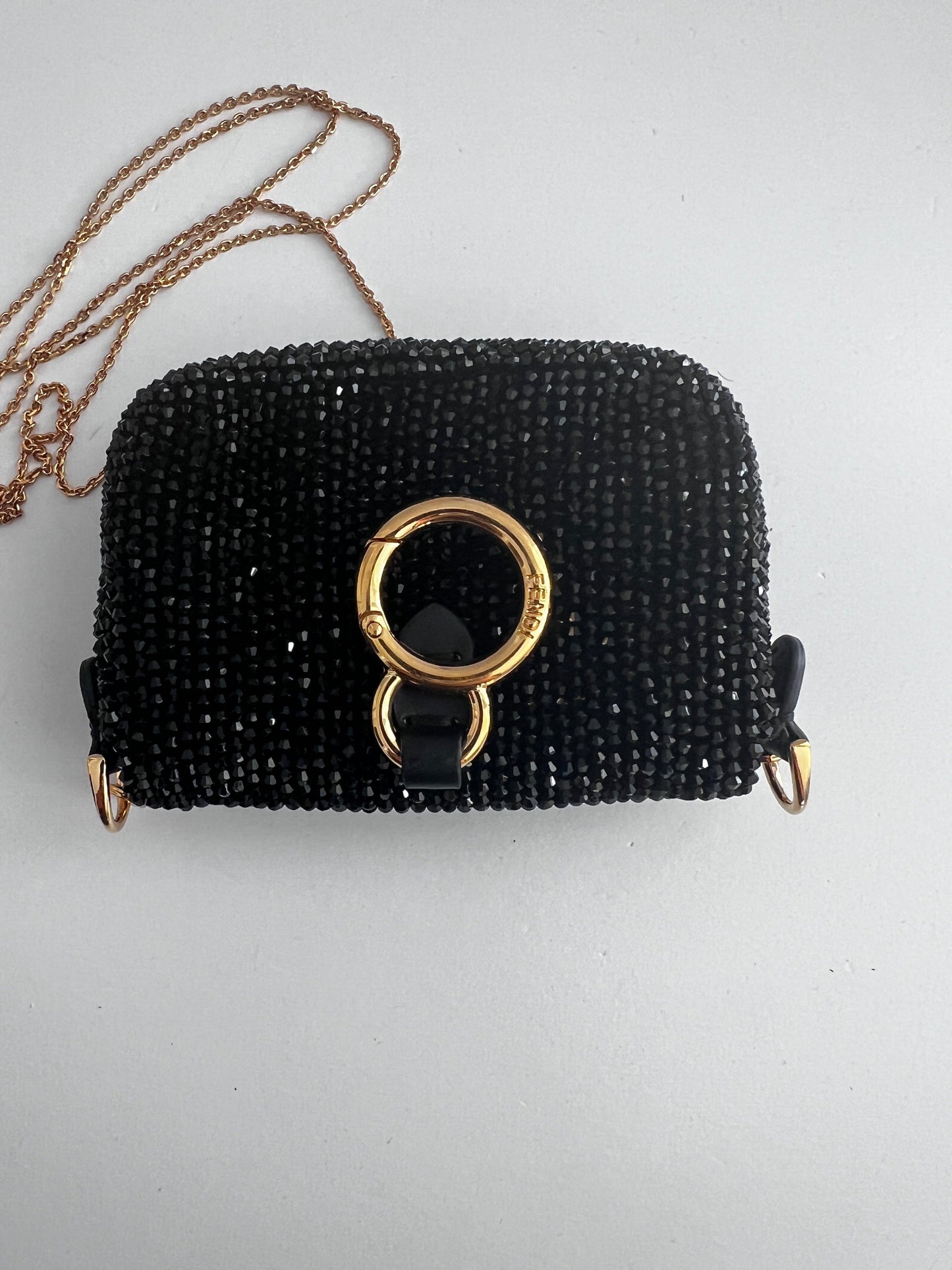Fendi black beaded nano