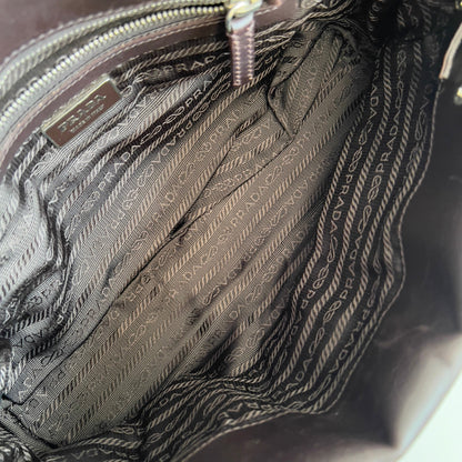 Prada Zebra Print Pony Hair Shoulder Bag