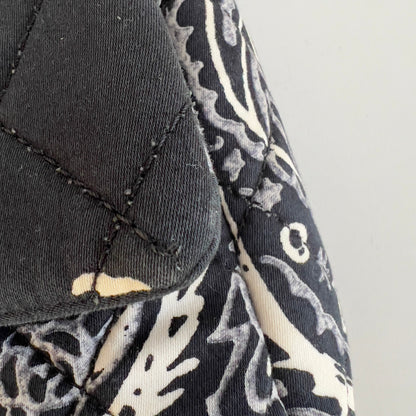 Vintage Chanel Blue Bandana Paisley Qualitied Canva Flap Bag