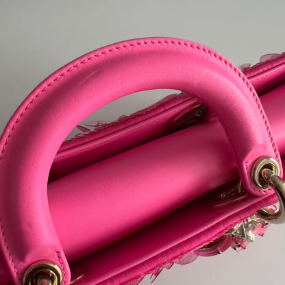 Dior Barbie Pink Sequin D-joy Bag Small Size
