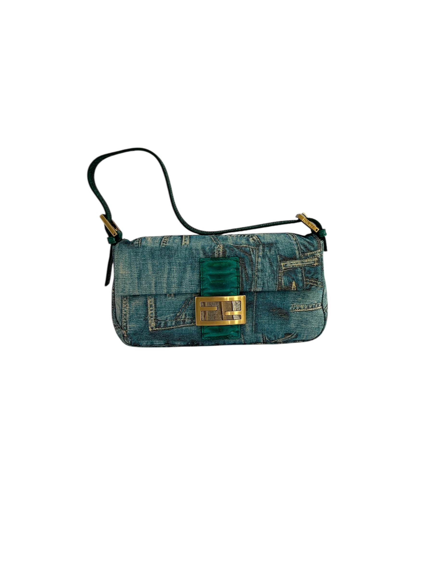 Fendi Jeans print Baguette