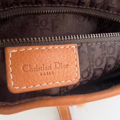Dior Caramel Leather Saddle Bag