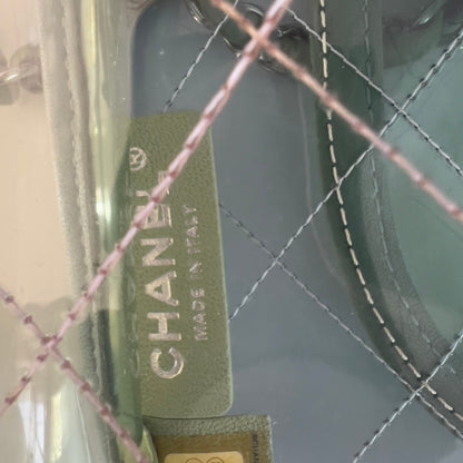 Chanel 18S Coco Splash Pastel Rainbow PVC Medium Flap Bag