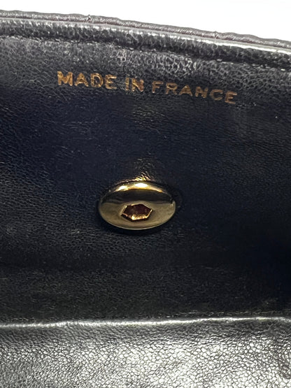 Vintage Chanel mini rectangular satin flap bag